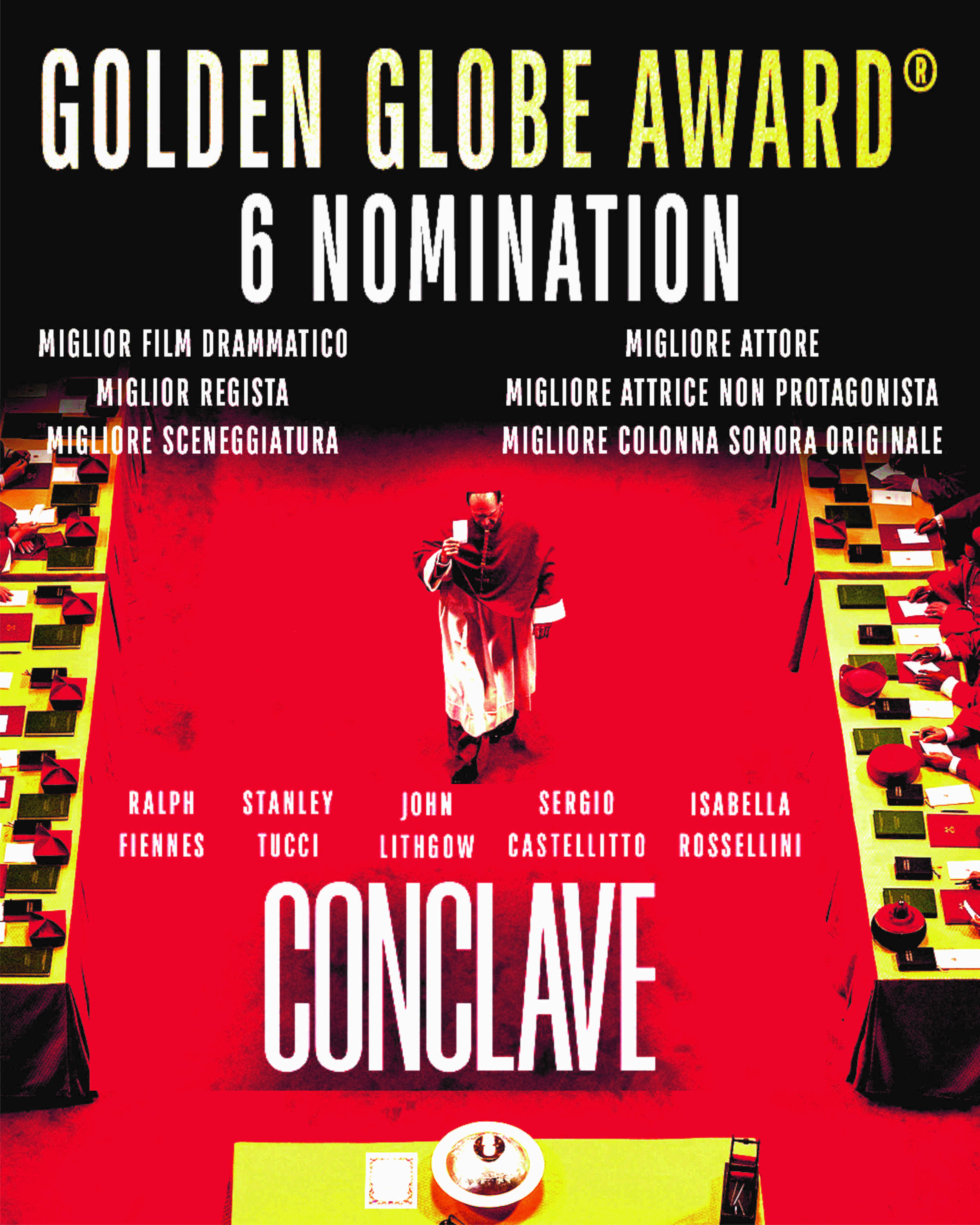 CONCLAVE  Candidato a 6 Golden Globe 2025